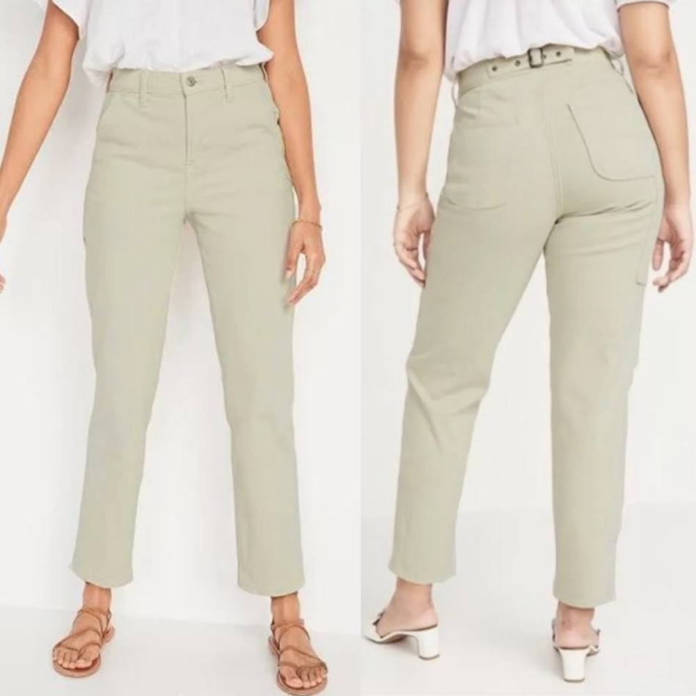 Old Navy | Extra High-Waisted Sky-Hi Straight Workwear Jeans - Size 10T